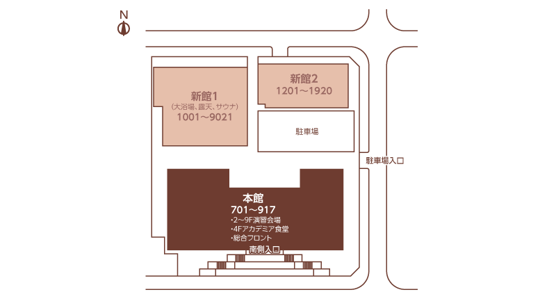 敷地内案内